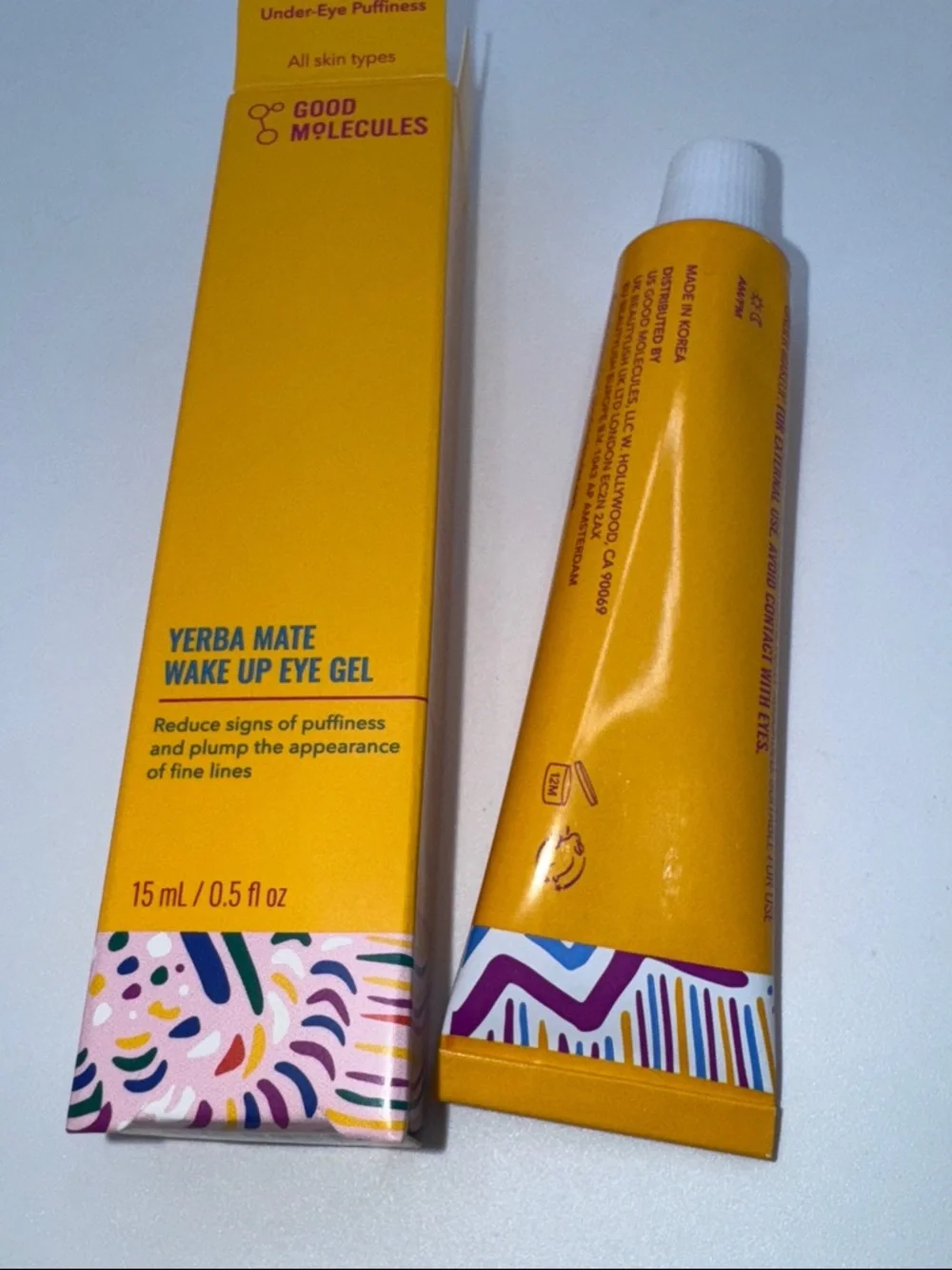 Good Molecules Wake Up Eye Gel 15ml .5oz New & Sealed